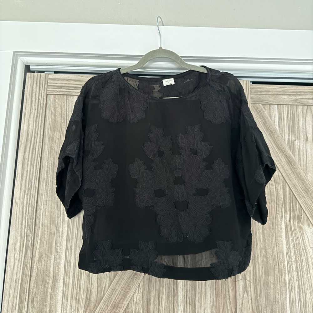 Aritzia black blouse